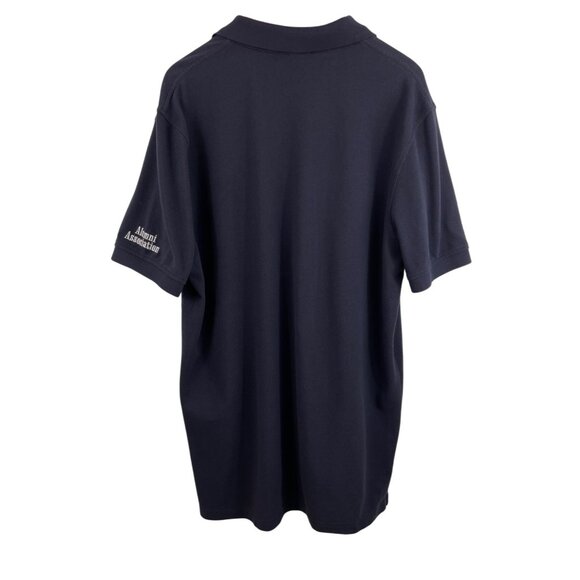 St. Ambrose Fighting Bee Alumni Assoc Lands End Navy Blue Polo Shirt Mens XL - Picture 5 of 8